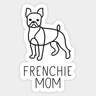 Frenchie Mom Line Art Sticker